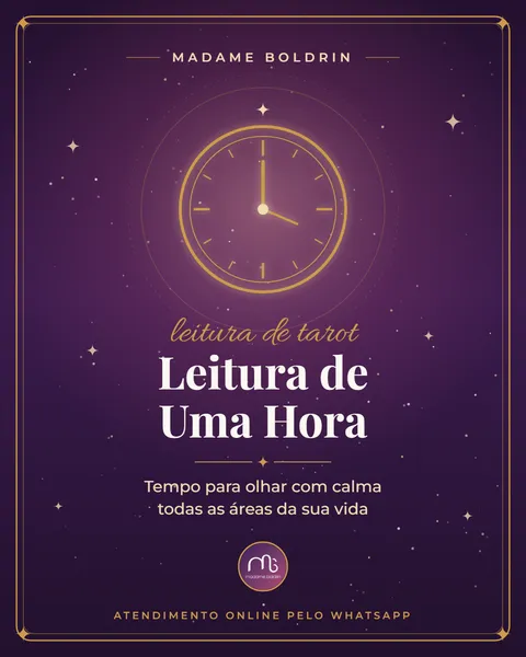 Banner da Leitura de Uma Hora: relógio dourado