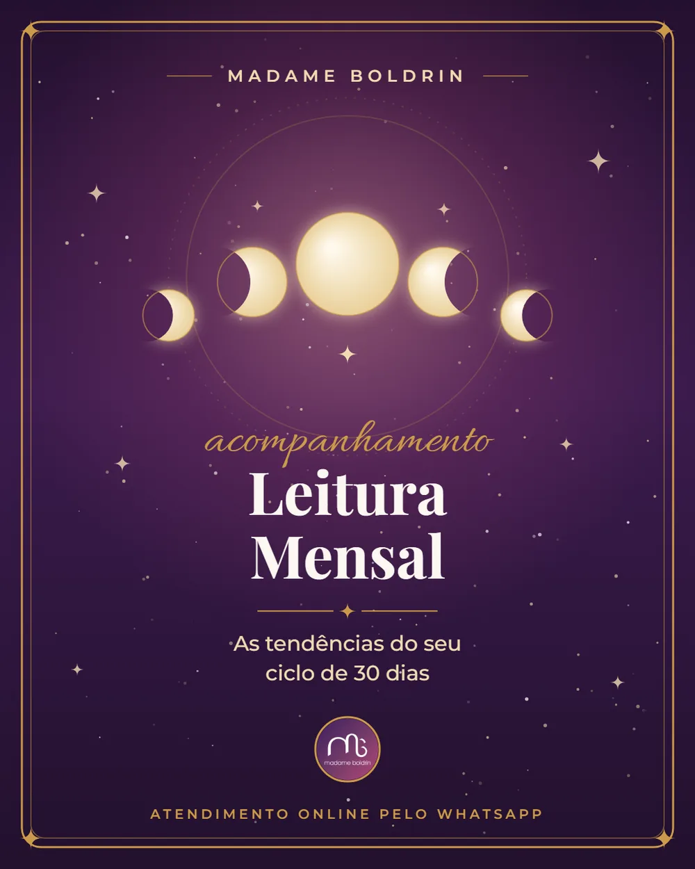 Banner da Leitura Mensal: as fases da lua
